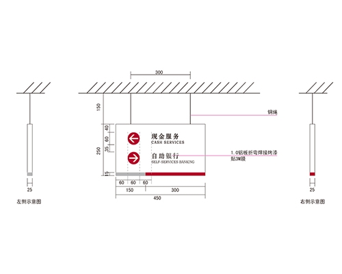 河南银行VI标识牌